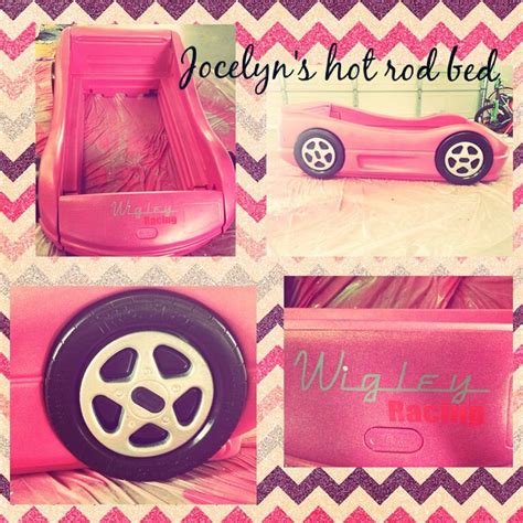 My latest project pink race car toddler bed for girl. | Race car ...