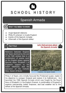 Spanish Armada Facts, Worksheets, Philip II, Events & Aftermath