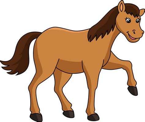 Horse Cartoon Colored Clipart Illustration 6325869 Vector Art at Vecteezy