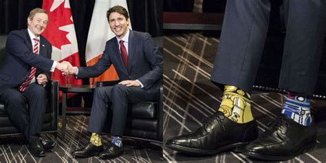 Justin Trudeau Is Wears Star Wars Socks to Meet Irish Prime Minister