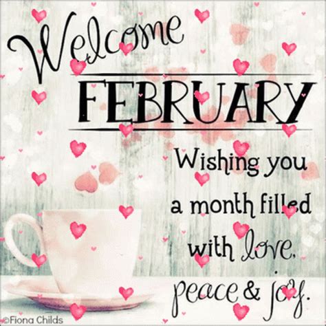 Welcome February Wishing You A Month Filled With Love GIF - Welcome February Wishing You A Month ...