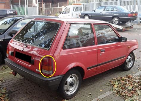 DAIHATSU,CHARADE,G11, 1/1985,TO,1/1987, 3DR/5DR,HATCH, DRIVERS, RIGHT,SIDE,TAIL-LIGHT,(RED,ON,THE,BO