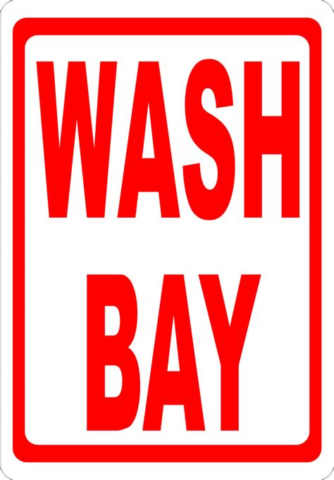 Wash Bay Sign – Signs by SalaGraphics