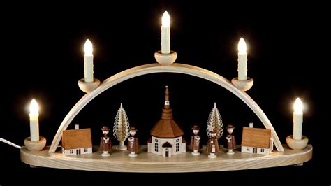 Candle Arch - Seiffener Church (50 cm/20in) by Seiffener Volkskunst