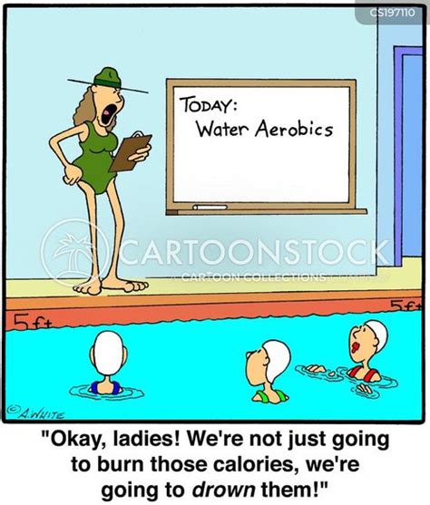 Water Aerobics Cartoons and Comics - funny pictures from CartoonStock