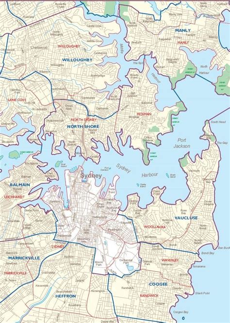 Suburbs Of Sydney Australia Map