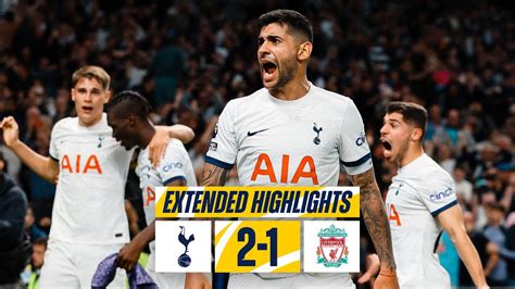 TOTTENHAM HOTSPUR 2-1 LIVERPOOL // PREMIER LEAGUE EXTENDED HIGHLIGHTS - Win Big Sports