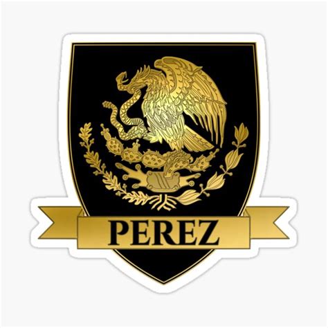 Perez Coat Of Arms Stickers | Redbubble