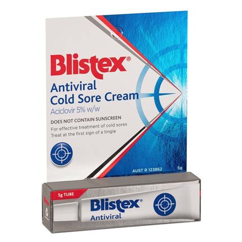 Blistex Lip Antiviral Cold Sore Cream 5g Chemist Warehouse | Free ...