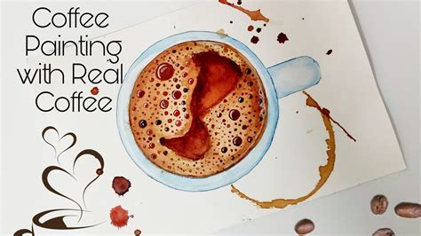 How To Paint A Cup of Coffee | Realistic coffee cup painting | coffee ...