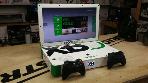 Xbook Duo: Xbox 360 and Xbox One consoles integrated into a laptop ...