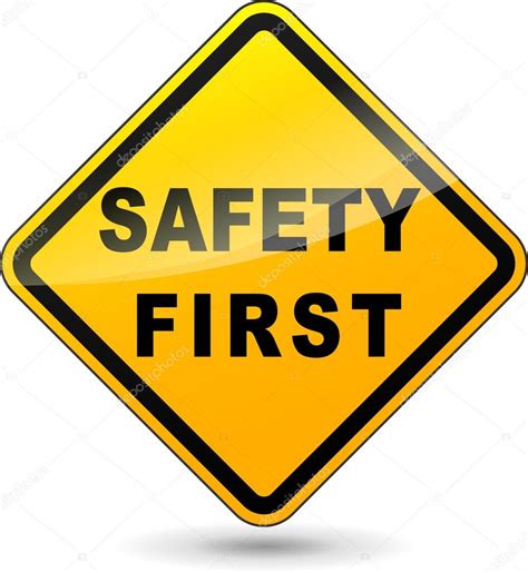 Safety first sign Stock Vector by ©nickylarson 57992441