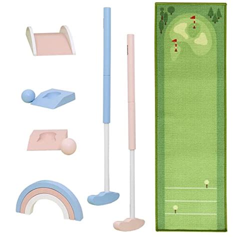 Kids Mini Golf - Wooden Indoor and Outdoor Golf Set - Educational Toys ...