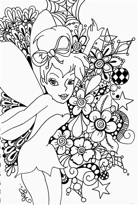 Coloring Pages: Tinkerbell Coloring Pages and Clip Art Free and Printable