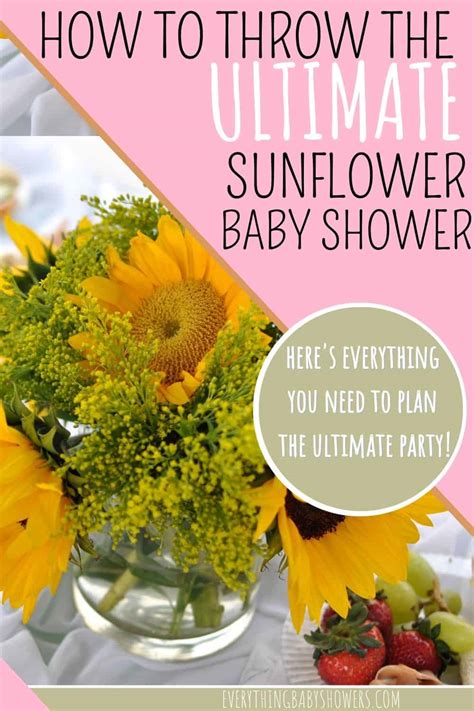 How to Throw the Ultimate Sunflower Baby Shower