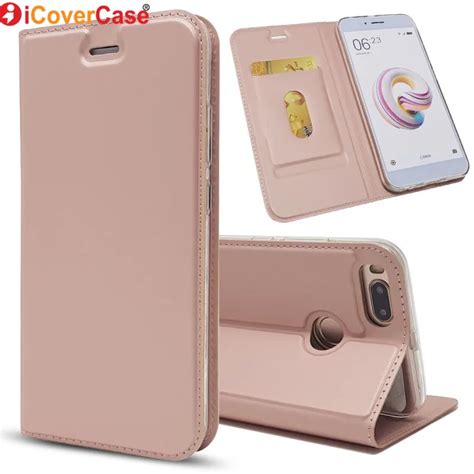 For Xiaomi A1 Cases Cover Leather Wallet Soft Silicon Shell Coque Etui ...