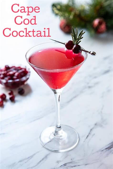 The Cape Cod Cocktail with a holiday twist! Use up that leftover cranberry sauce in this easy ...