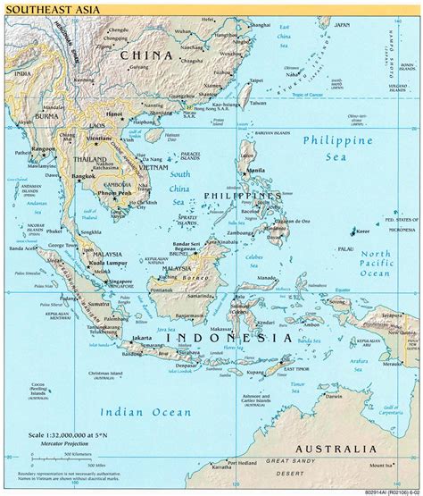 Detailed political map of Southeast Asia. Southeast Asia detailed ...