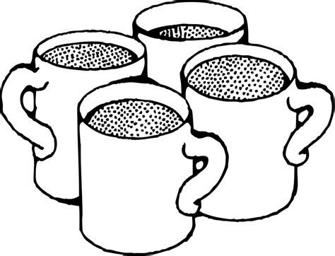 Free Mug Clipart Black And White, Download Free Mug Clipart Black And White png images, Free ...