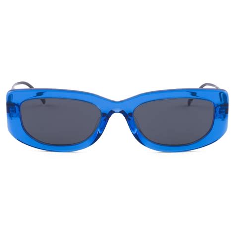 Prada - Prada Symbole - Rectangular Sunglasses - Crystal Electric Blue ...