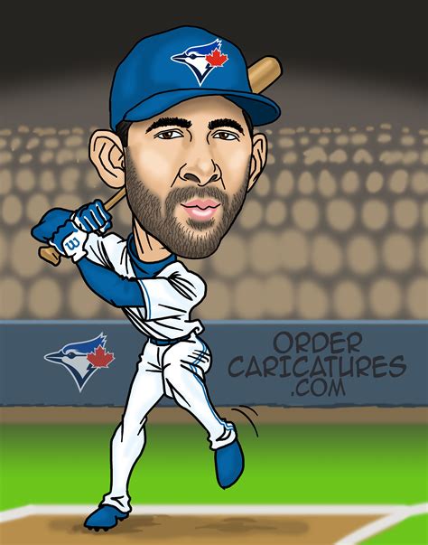 Give a creat #caricature as a gift. Jose Bautista caricature - Blue ...