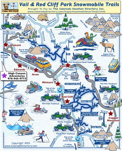 Vail Hiking Trail Map - TravelsFinders.Com