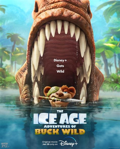 Ice Age Adventures of Buck Wild Poster Shows the Weasel in Trouble