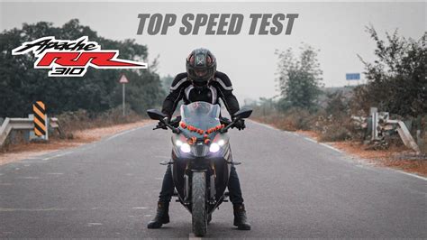 TVS APACHE RR310 TOP SPEED TEST | BS6 2021 MODEL - YouTube