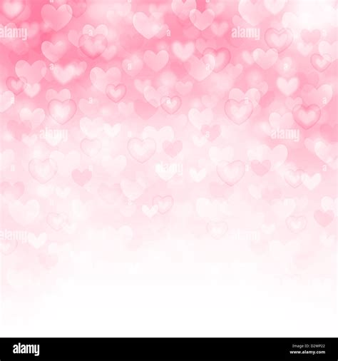 Vector background with beautiful pink hearts Stock Photo - Alamy