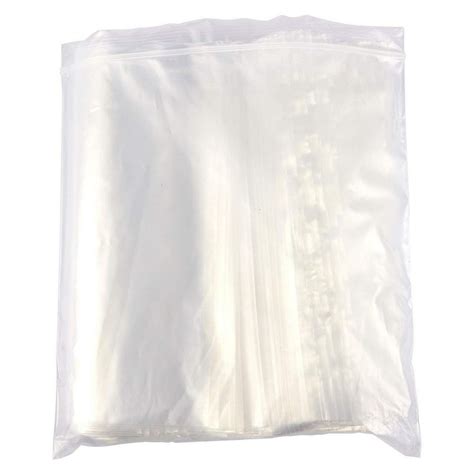 Resealable Plastic Bags - 500 Pack 1 Gallon Clear Poly Bags, Reclosable Bags, Clear, 11.9 x 10.6 ...