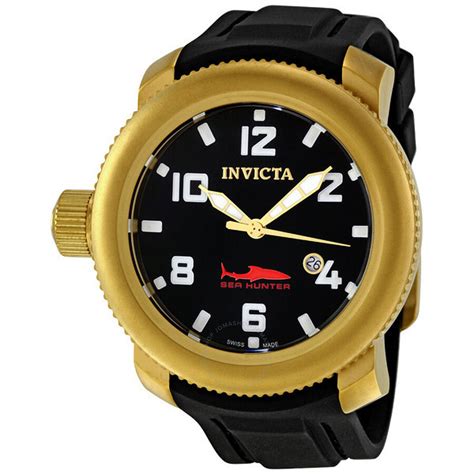 Invicta Sea Hunter Russian Mission Black Dial Men's Watch 1545 - Pro Diver Sea Hunter - Pro ...