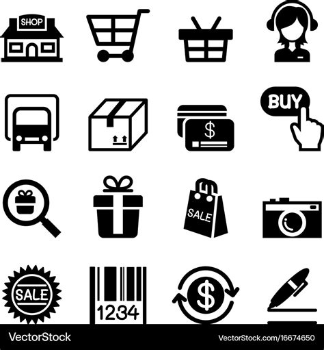 Online shopping icon Royalty Free Vector Image