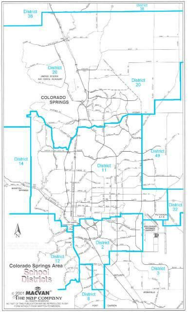 Colorado Springs School District Map