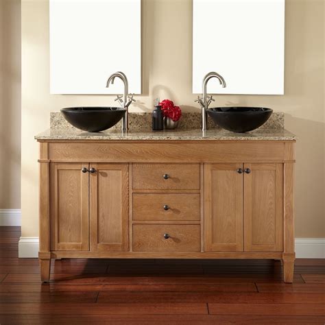 Interesting Design Ideas Of Bathroom Vanities In Honey Maple Solid Wood ...