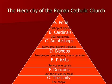 Hierarchy Of The Catholic Church Diagram