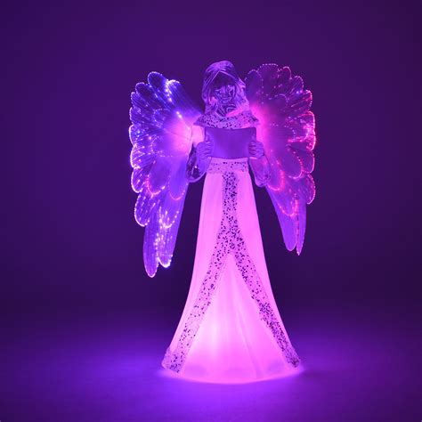 LED Light Up Angel Swirling Figures Sculpture Ornament Christmas Xmas ...