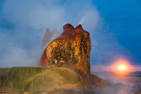 Fly Geyser at Night 2 | Scott Shots Photography - Truckee / Lake Tahoe | Fly geyser, Geyser, Tahoe