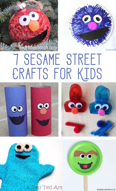 7 Fun Sesame Street Crafts for Kids Who Love Elmo & Cookie Monster