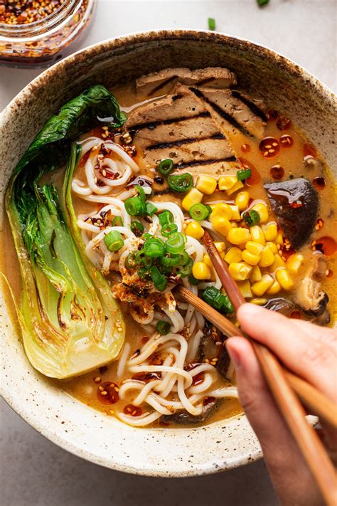 Vegetarian Ramen Soup Recipe | Deporecipe.co