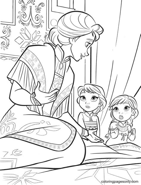 55 Elsa and Anna Coloring Pages - ColoringPagesOnly.com