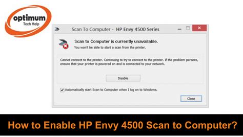 (SOLVED) How to Enable HP Envy 4500 Scan to computer?