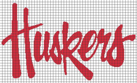 Nebraska Huskers Logo (Graph AND Row-by-Row Written Crochet ...