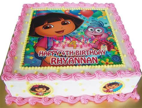 Dora Birthday Cake, Explorer Birthday Party, Cartoon Birthday Cake ...