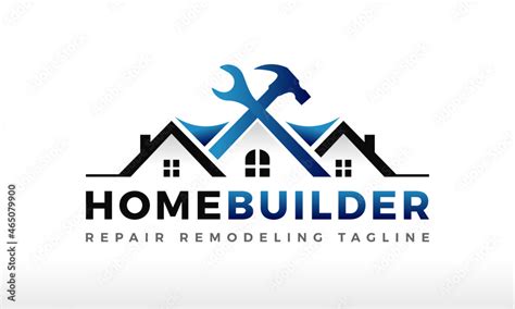 Home House Builders Repair Remodeling Logo Design Vector Icon Illustrations. Stock Vector ...