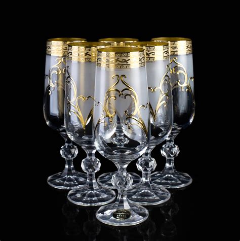 Crystal Champagne Glasses – Bohemian VRF collection - Bohemia Crystal ...