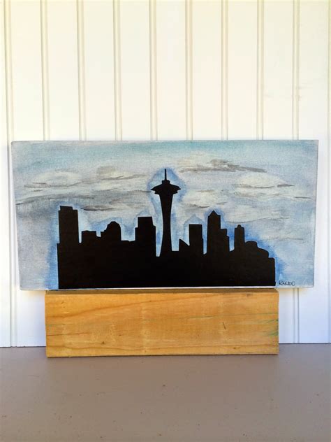 Sowdering About: Seattle Skyline Silhouette