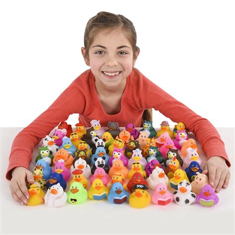 2" RUBBER DUCKY ASSORTMENT 100PCS/BAG - The Stuff Shop