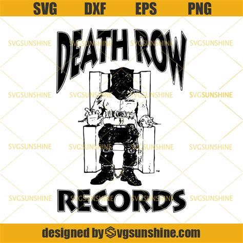 Death Row Records Chair Logo Red SVG DXF EPS PNG Cutting File for ...