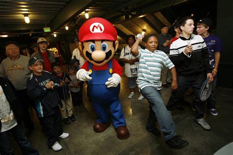 Mario Super Sluggers SafeCo Field event pictures