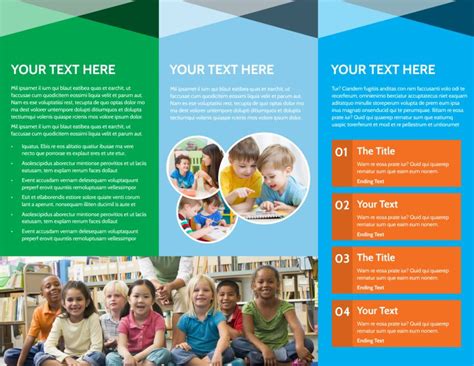 Daycare Brochure Templates | MyCreativeShop | Education brochures, Early education, Brochure ...